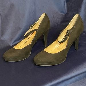 Unisa Black Faux Suede Mary Janes NEW US Size 9